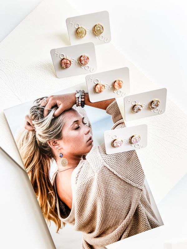 Drift & Dune Druzy Studs