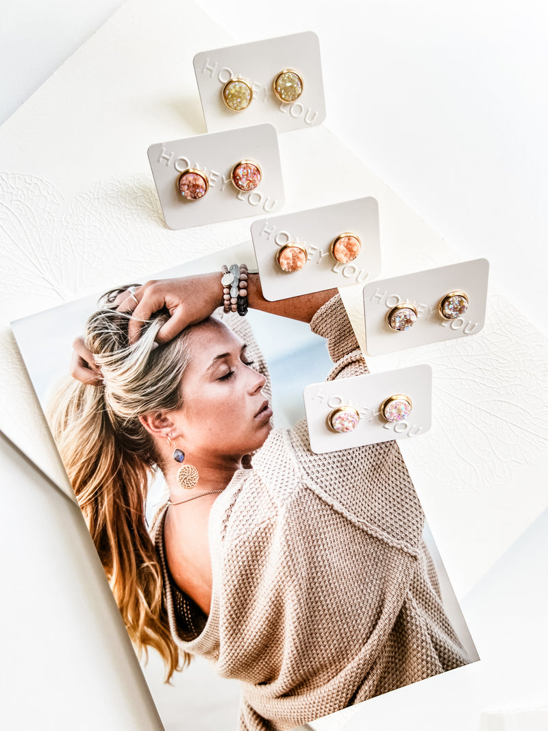 Drift & Dune Druzy Studs