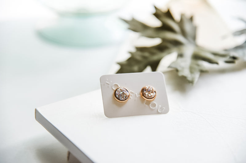 Fall Neutral Druzy Studs