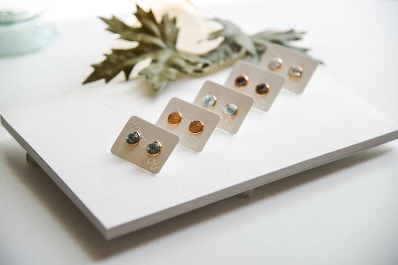 Fall Neutral Druzy Studs