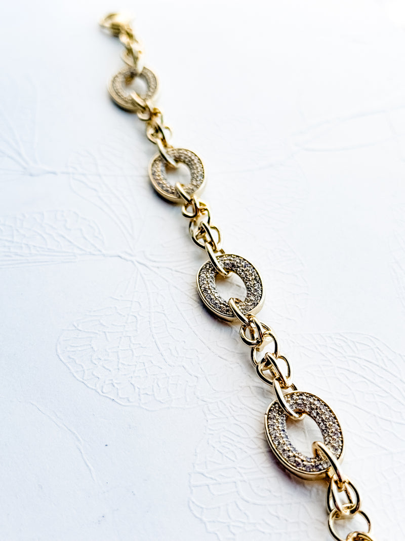 Oval Crystal Chain Bracelet – honeylou
